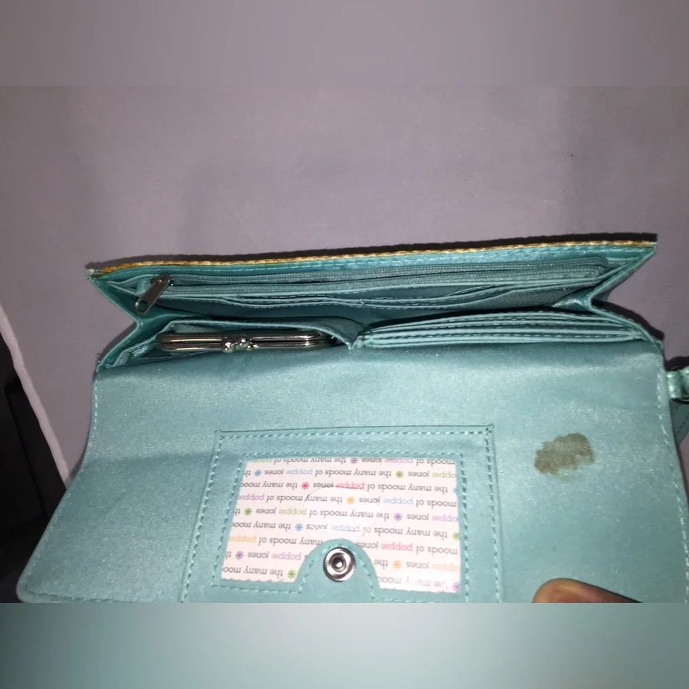 Bamboo and Turquoise Clutch